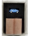 PIRATA H0 PI12113 – Garage in lamiera doppio con Fiat 500 blu