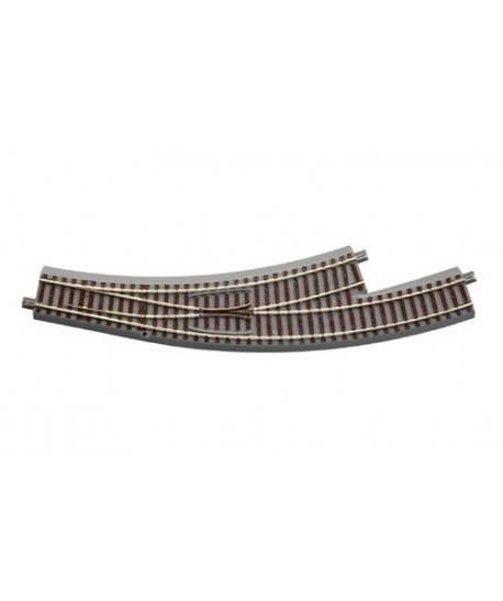 ROCO H0 61154 – Deviatoio manuale in curva sinistro R3/4 GeoLine