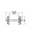 ROCO H0 40198 – n. 2 assali con ruote norma NEM (11 mm/24,75 mm)
