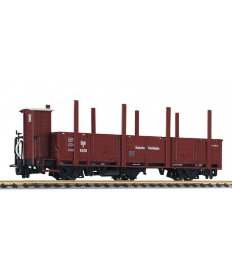 LILIPUT H0e 245405 – Carro aperto 3 assi con stanti – “DR” – Ep. II