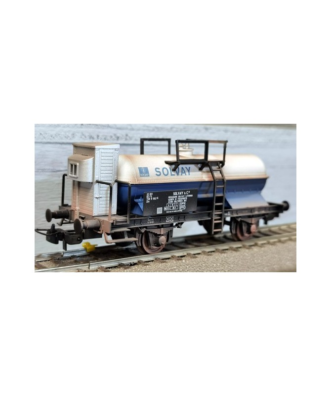 BLACKSTAR H0 BS00058/S – Carro cisterna Zkk “Solvay” – FS Ep. IV *invecchiato*