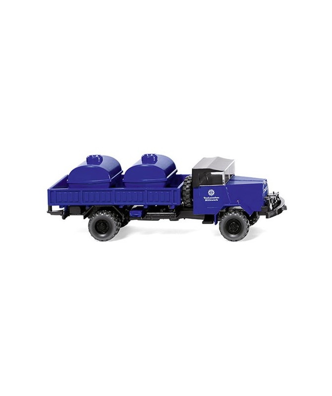 WIKING 069328 – THW MAN 630 con carico cisterne – 1:87