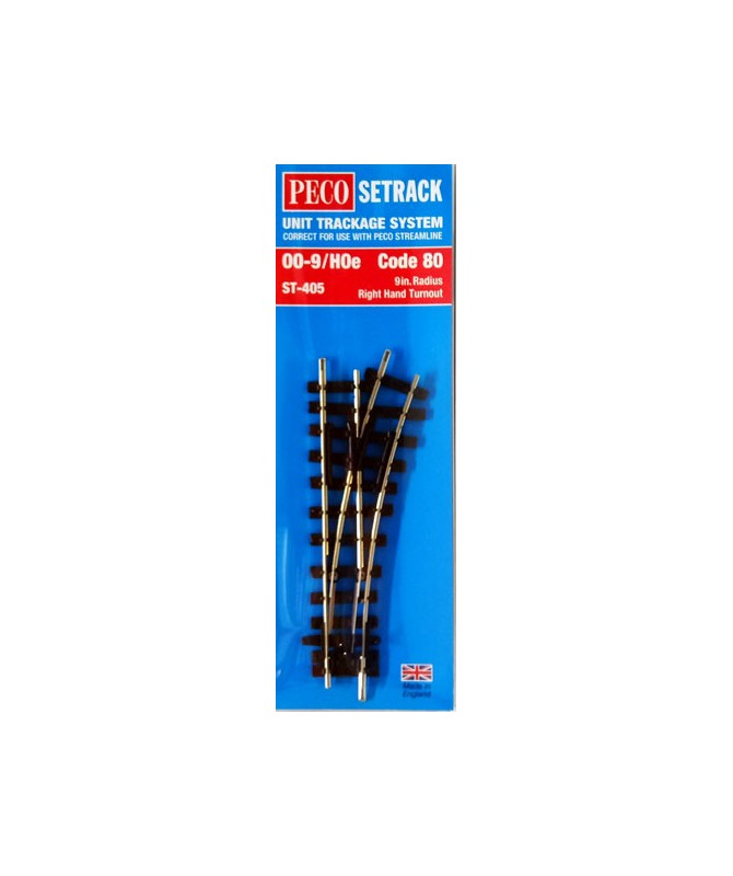 PECO ST-405 H0e – Scambio destro Cod. 80
