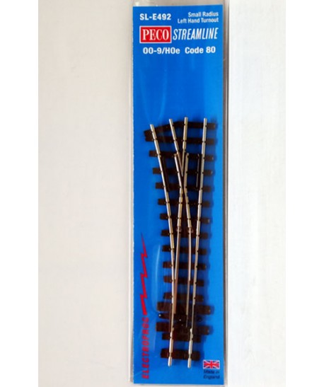 PECO SL-E492 H0e – Scambio sinistro 125mm Electrofrog