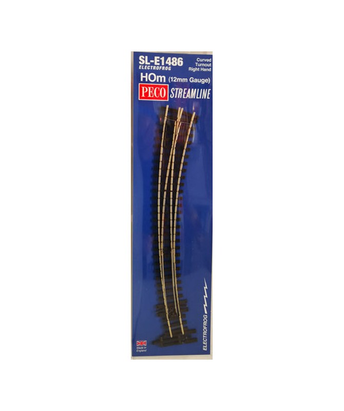 PECO SL-E1486 H0m – Scambio in curva destro cod. 75 electrofrog