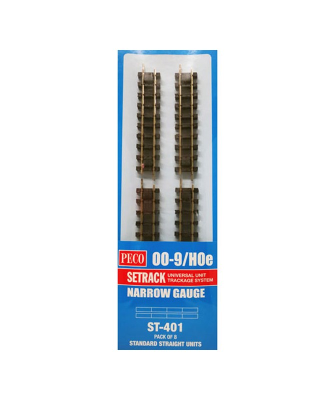 PECO H0e ST-401 – Binario diritto standard x 8 pz. 87mm.
