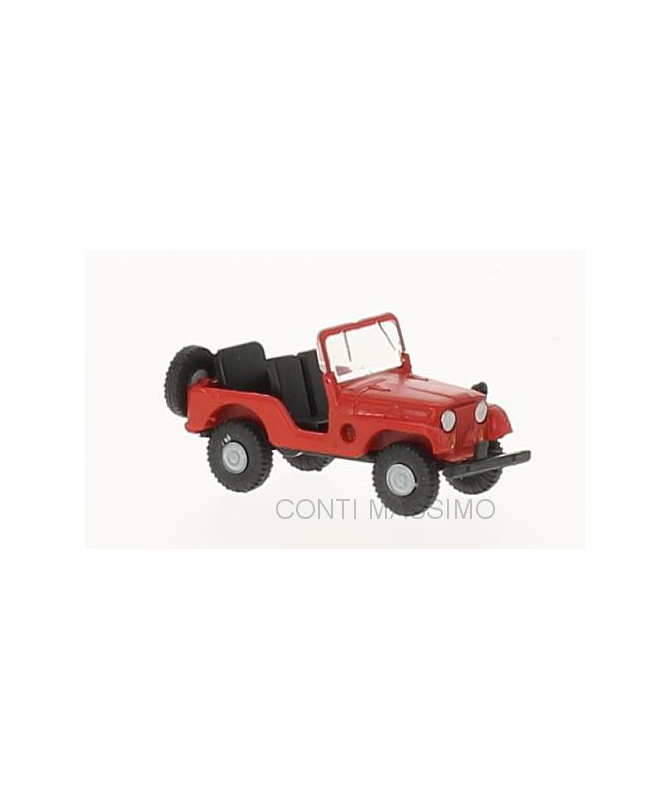 BREKINA 58904 – JEEP UNIVERSAL (rosso) – 1:87