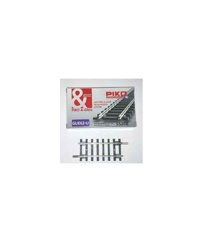 PIKO A-GLEIS H0 55208 – Binario di adattamento 62 mm. ( 2 pezzi)