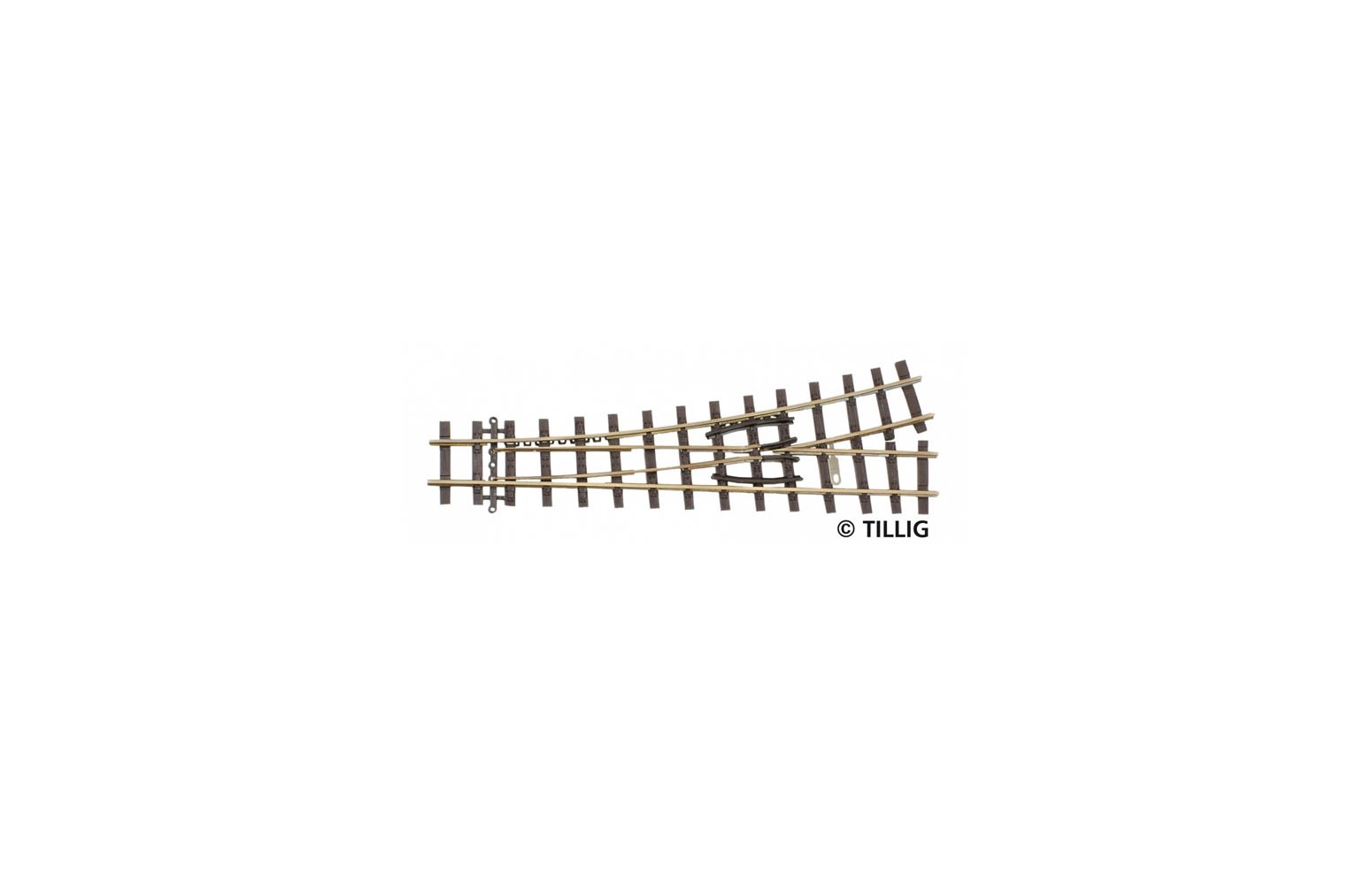 tillig H0e scambio sinistro 128 mm