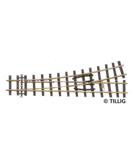 tillig H0e scambio sinistro 128 mm