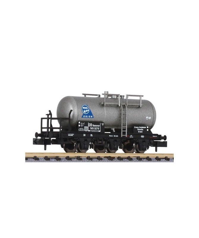 LILIPUT Scala N 265499 – Carro cisterna 3 assi “B.B.O. ORION” – DB Ep. III