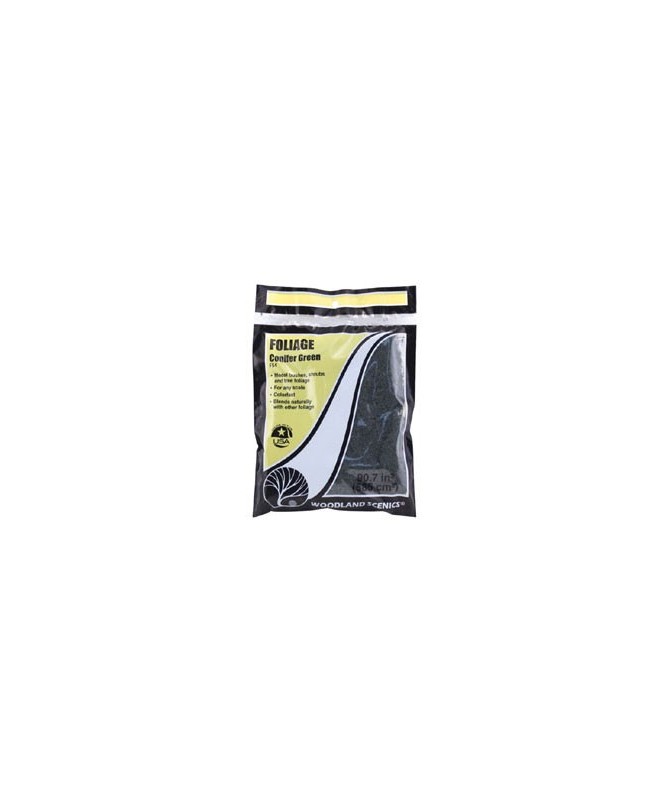WOODLAND SCENICS F54 – FOGLIAME VERDE CONIFERE IN BUSTA