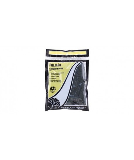 WOODLAND SCENICS F54 – FOGLIAME VERDE CONIFERE IN BUSTA
