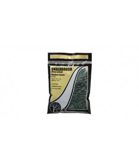 WOODLAND SCENICS FC136 – FOGLIAME SOTTOBOSCO VERDE MEDIO in busta