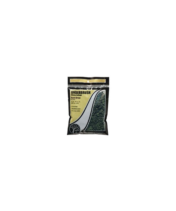 WOODLAND SCENICS FC137 – FOGLIAME SOTTOBOSCO VERDE SCURO in busta