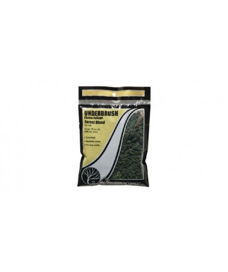 WOODLAND SCENICS FC139 – FOGLIAME SOTTOBOSCO VERDE FORESTA SCURO in busta