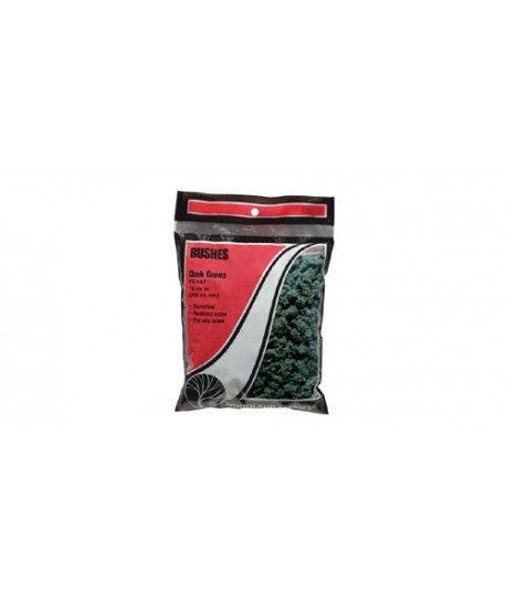 WOODLAND SCENICS FC147 – CESPUGLI VERDE SCURO IN BUSTA