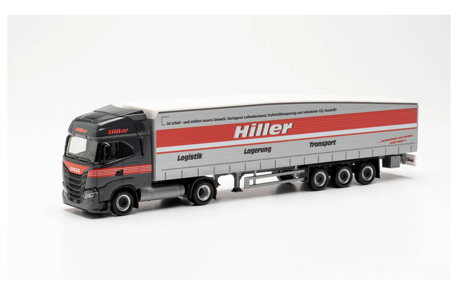herpa 315548 , iveco s-way hiller logistik
