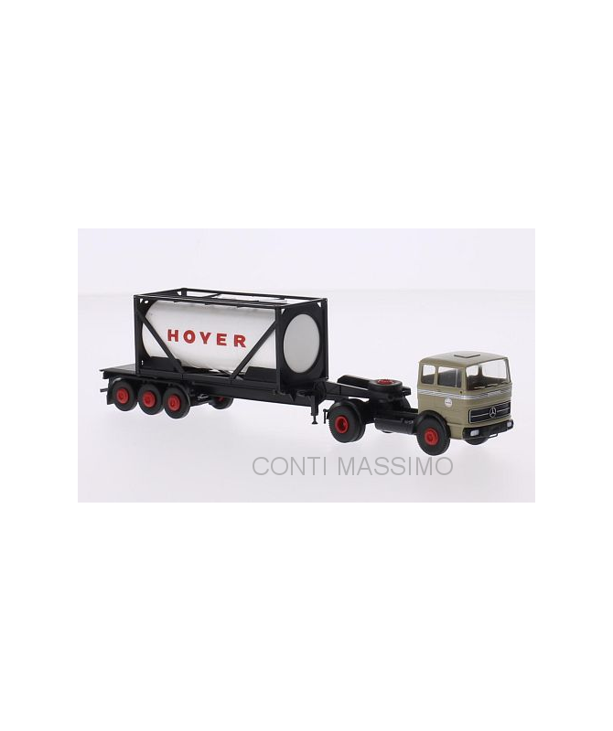 BREKINA 81044 – Mercedes LPS 1620 con container cisterna ” HOYER ” – 1:87
