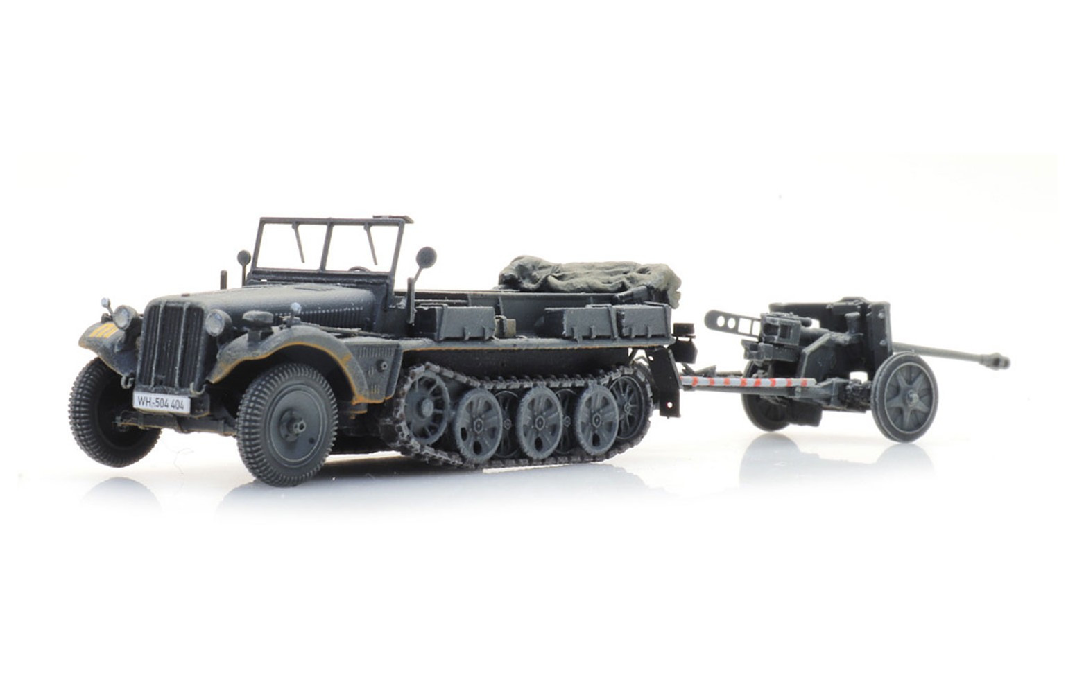 ARTITEC 6870488 - WM Sd.Kfz. 10 + PAK 38, Grigio WWII