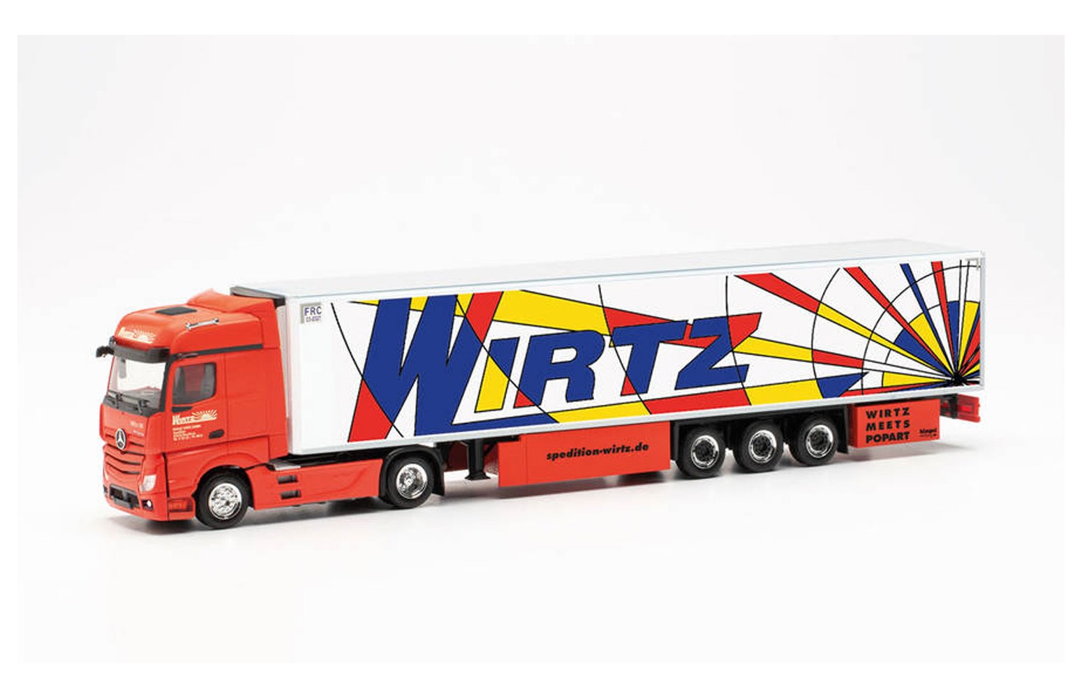 HERPA 315593 - Mercedes Actros '18 con semirimorchio "WIRTZ POPART" - 1:87
