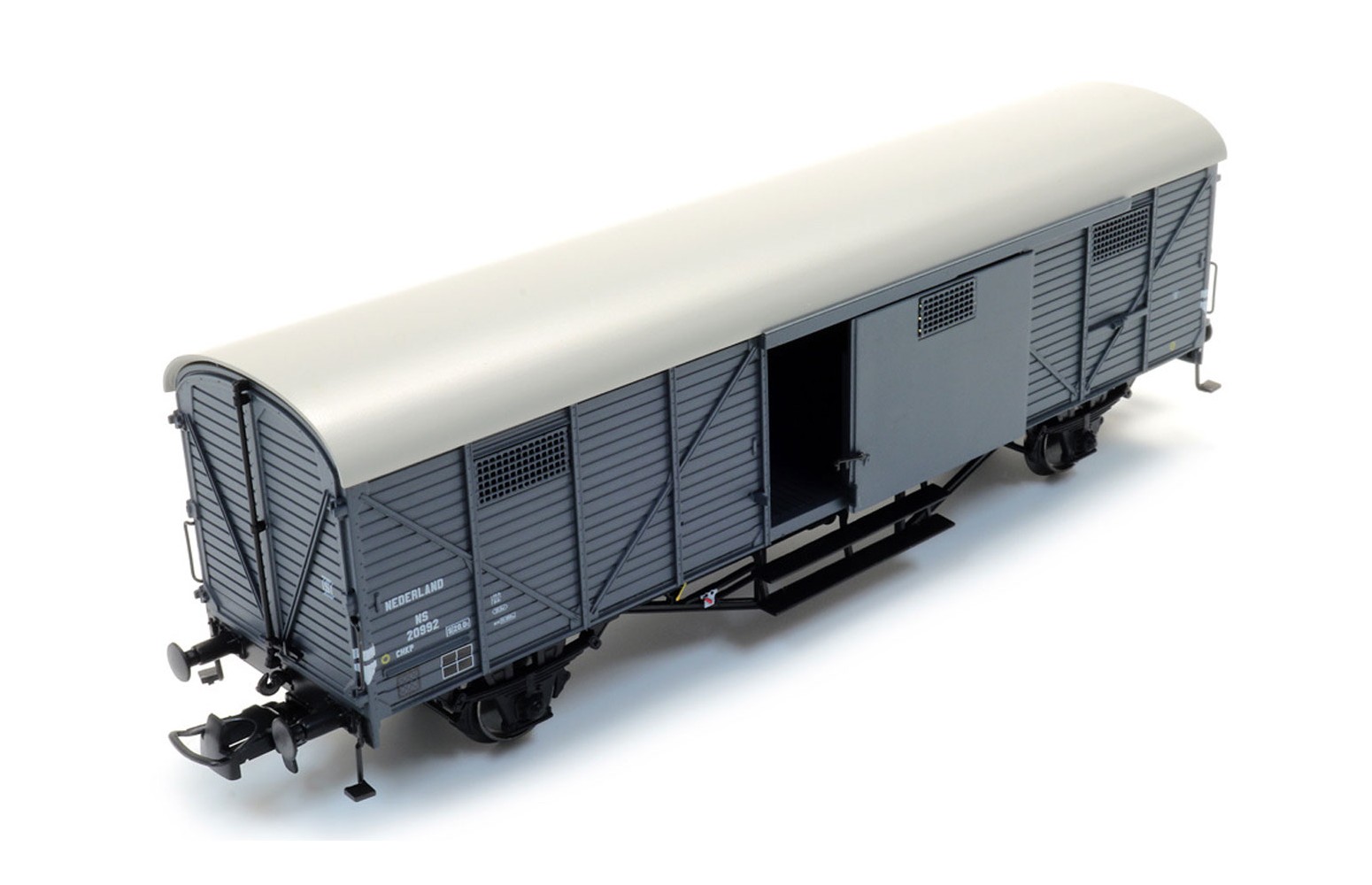 ARTITEC H0 20.311.02 Carro Chiuso NL Hongaar CHKP, Grigio Ep. III