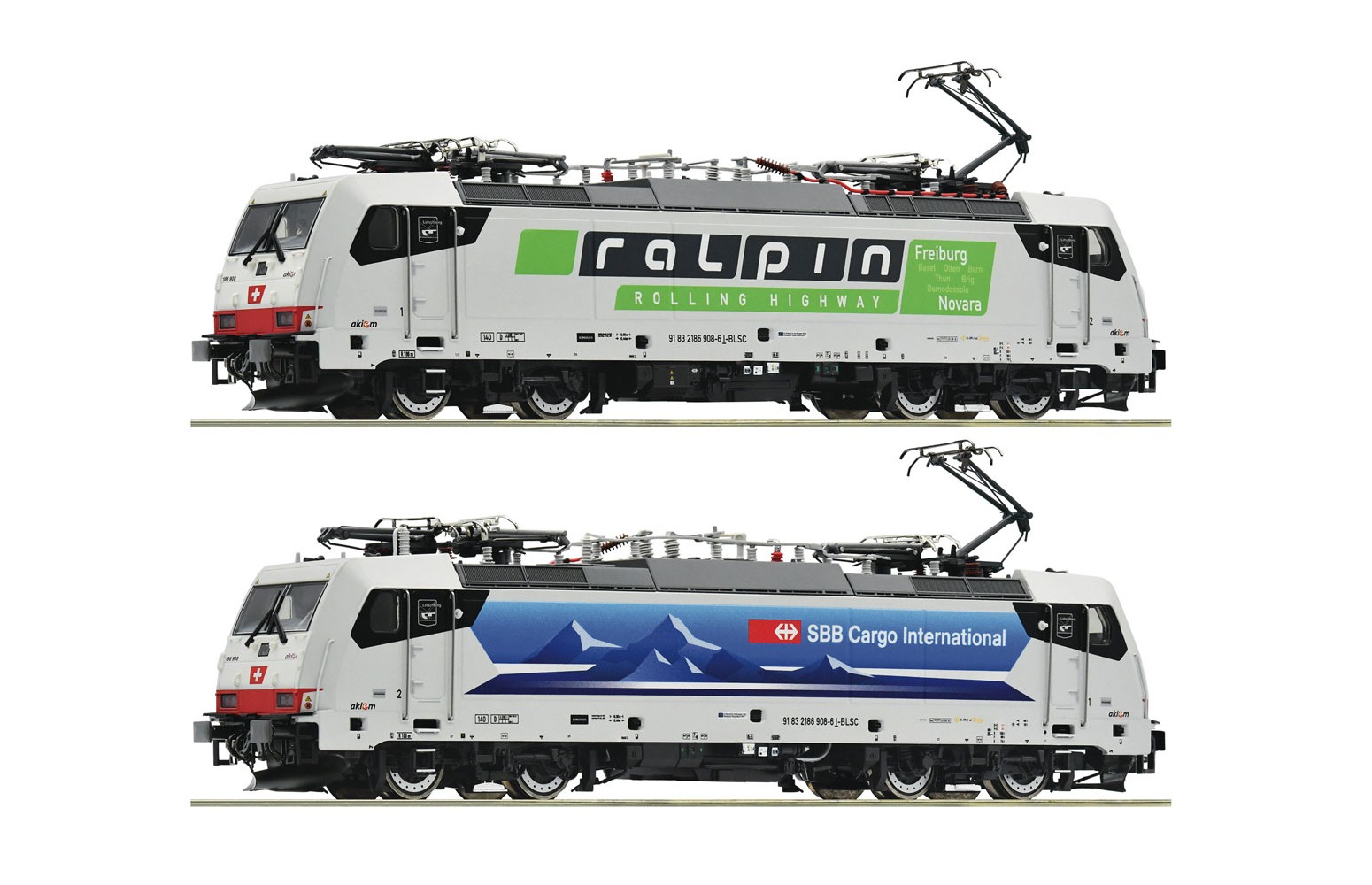 ROCO H0 70652 Locomotiva Elettrica 186 908-6, SBB/RAlpin Ep. VI *DCC SOUND*