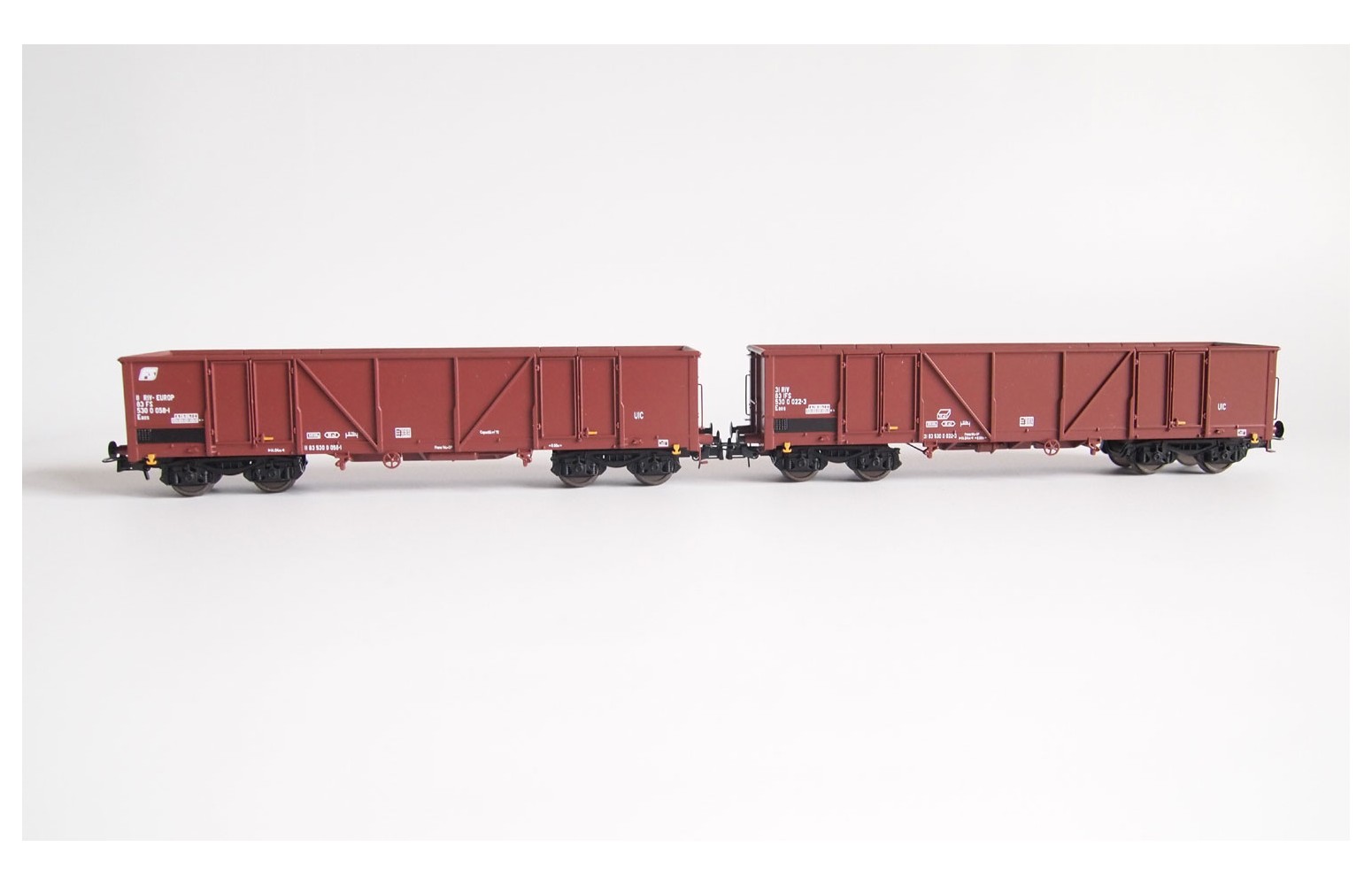 ATM TRENI H0 12.010 - Set 2 carri Eaos con marcature diverse - FS Ep IV-V