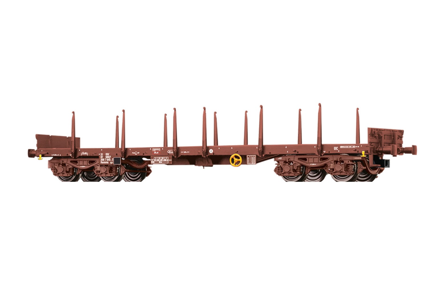 BRAWA H0 47120 - Carro pianale a stanti tipo Remms - SNCF Ep. V