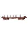 BRAWA H0 47120 - Carro pianale a stanti tipo Remms - SNCF Ep. V