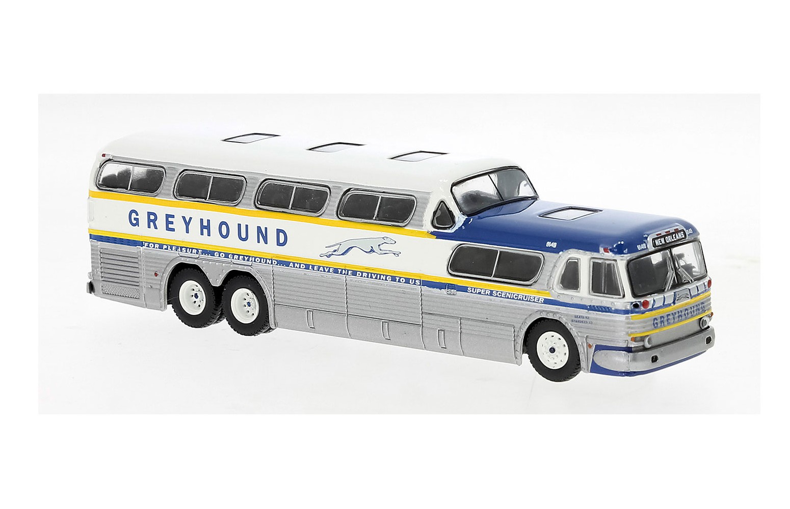 BREKINA 61301 - Bus Scenicruiser, Greyhound, "New Orleans" 1956 - 1:87