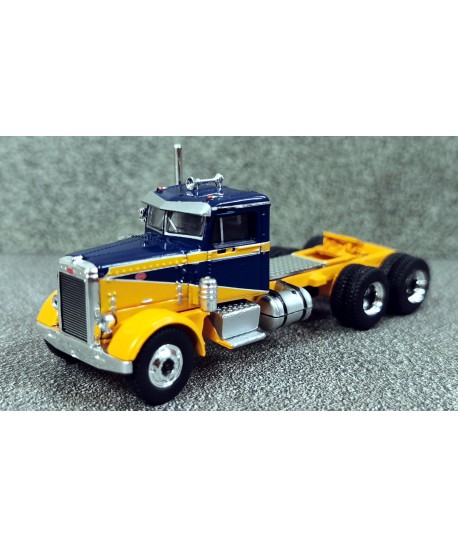 BREKINA 85756 - Peterbilt 281, (Blu scuro/giallo scuro) - 1:87