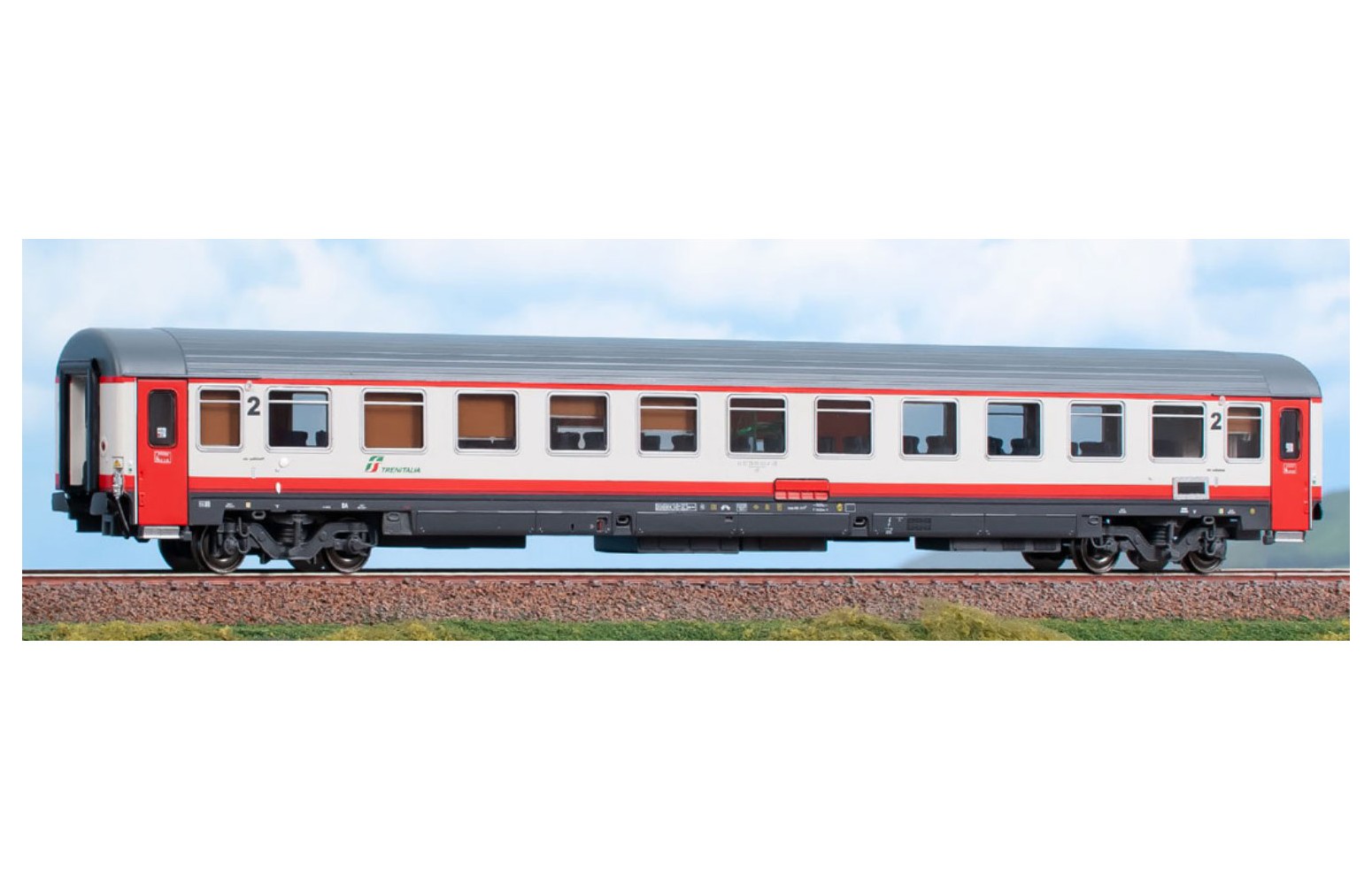 ACME H0 50606 - Carrozza Ex UIC-Z Di 2a Classe In Livrea Frecciabianca, FS Ep. VI