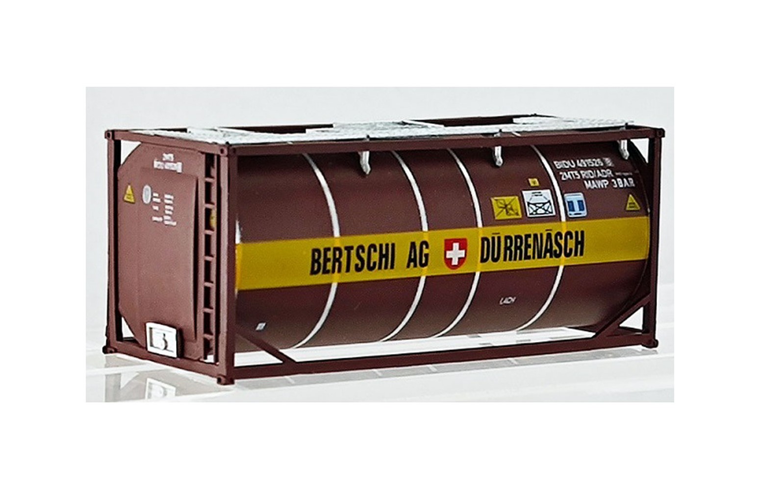 PIRATA PI12343 - Container Da 20" Tank "Bertschi AG", Marrone - 1:87