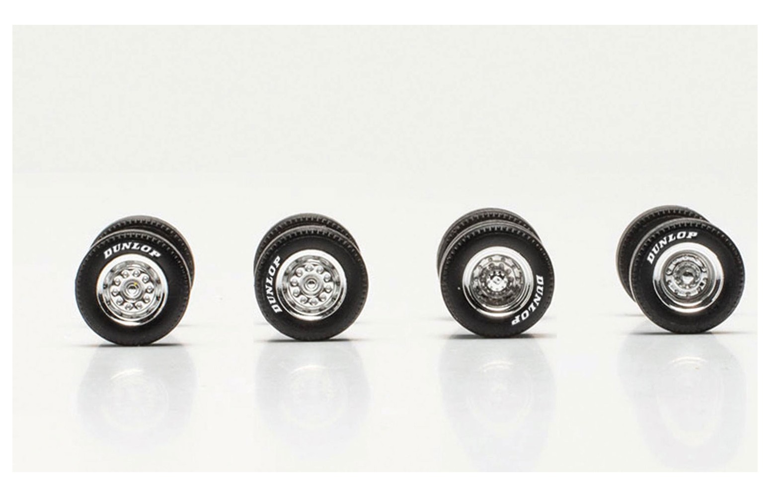 HERPA 054300 - Accessori set ruote cromate "DUNLOP" - 1:87
