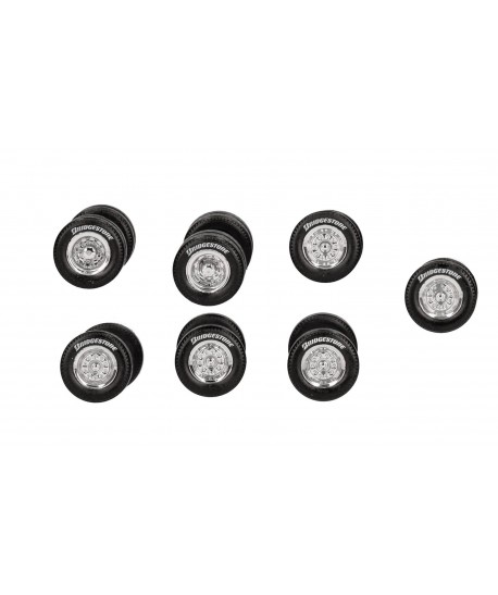 HERPA 054317 - Accessori Set Ruote Cromate "BRIDGESTONE" - 1:87