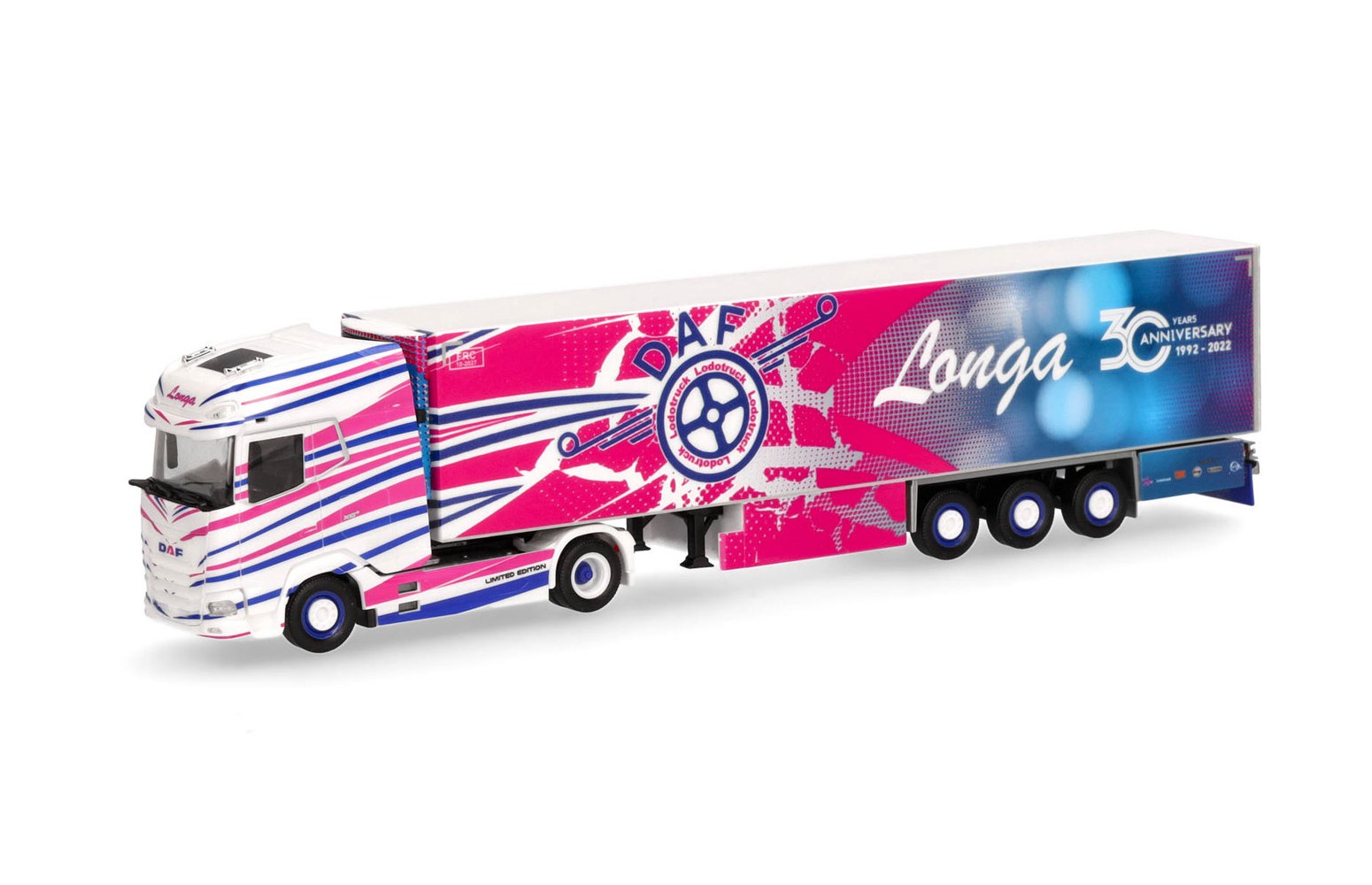 HERPA 315357 - DAF XG+ Semirimorchio frigorifero "LONGA" - 1:87