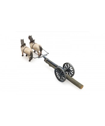 ARTITEC 387.425 - Trasporto tronchi con cavalli, Resina H0-1:87