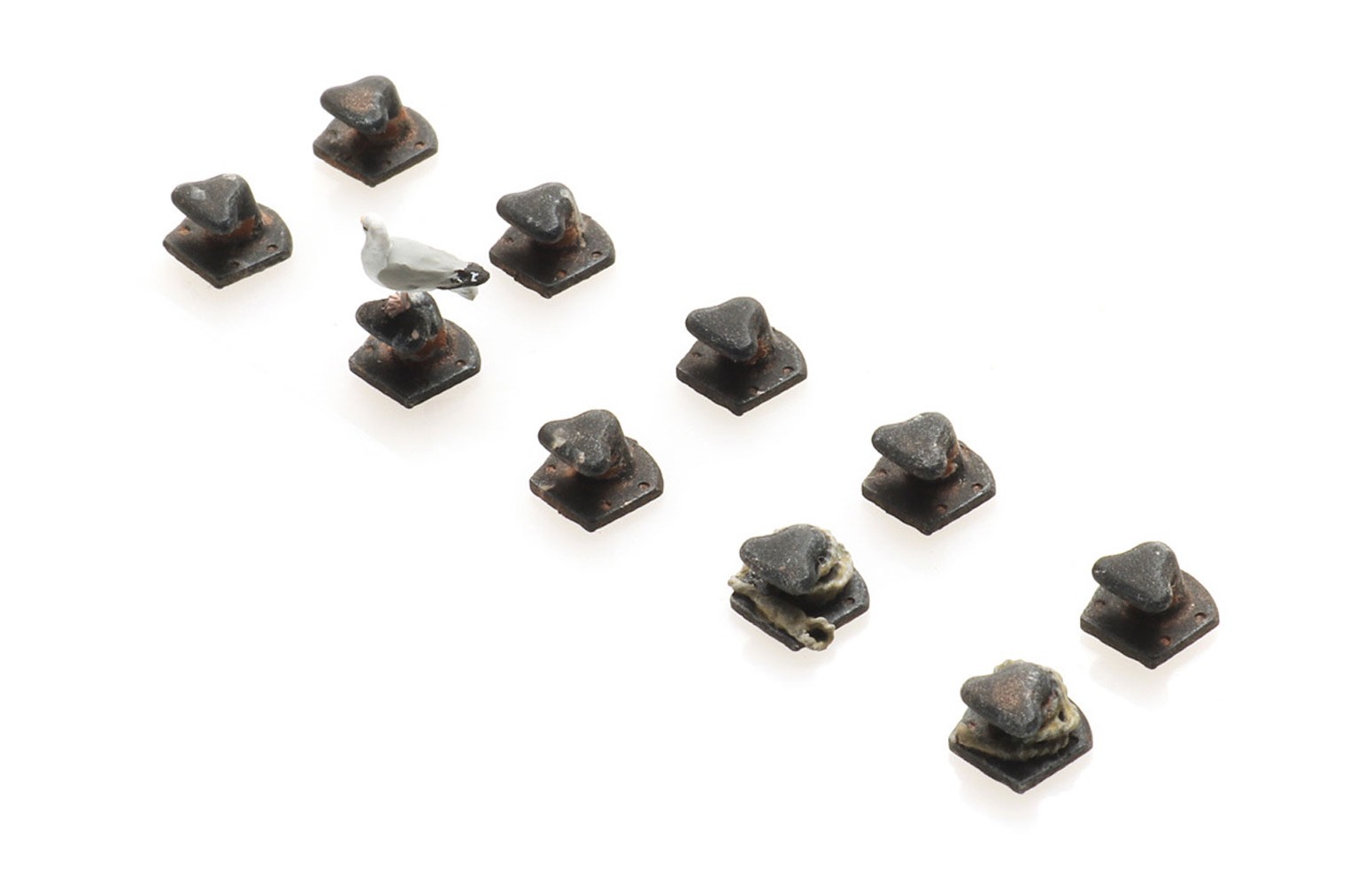 ARTITEC 387.492 - Set di dissuasori a T (10 PZ.), Resina H0-1:87