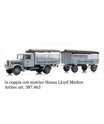 ARTITEC 387.539 - Rimorchio Deutsche Reichsbahn, Resina H0-1:87