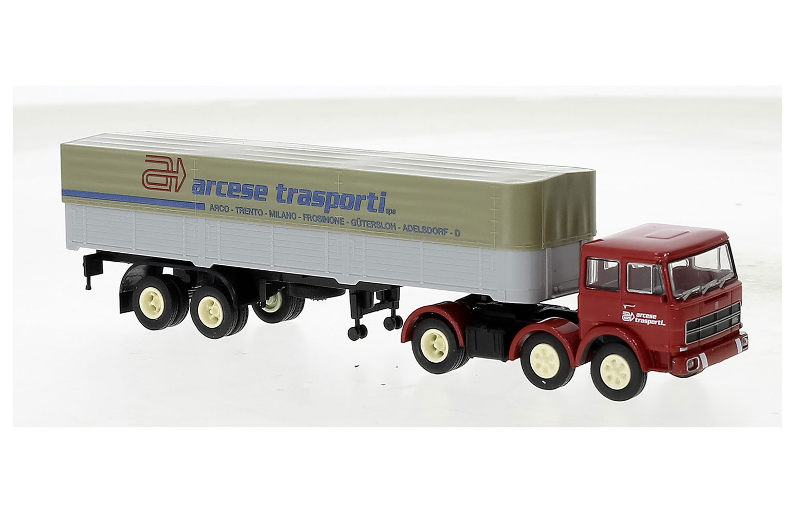 BREKINA 58580 - Fiat 691 T Pianale Con Telo "Arcese" - 1:87