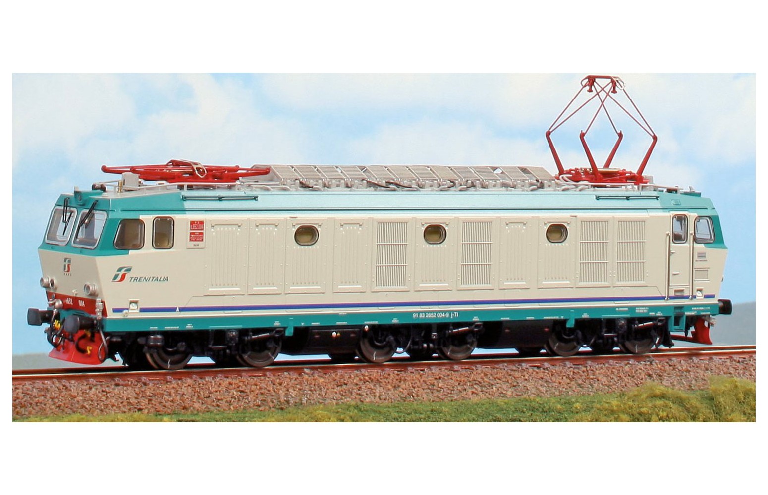 ACME H0 60602 Locomotiva E652 004 prototipo livrea XMPR, FS Ep. VI, con logo verde-rosso
