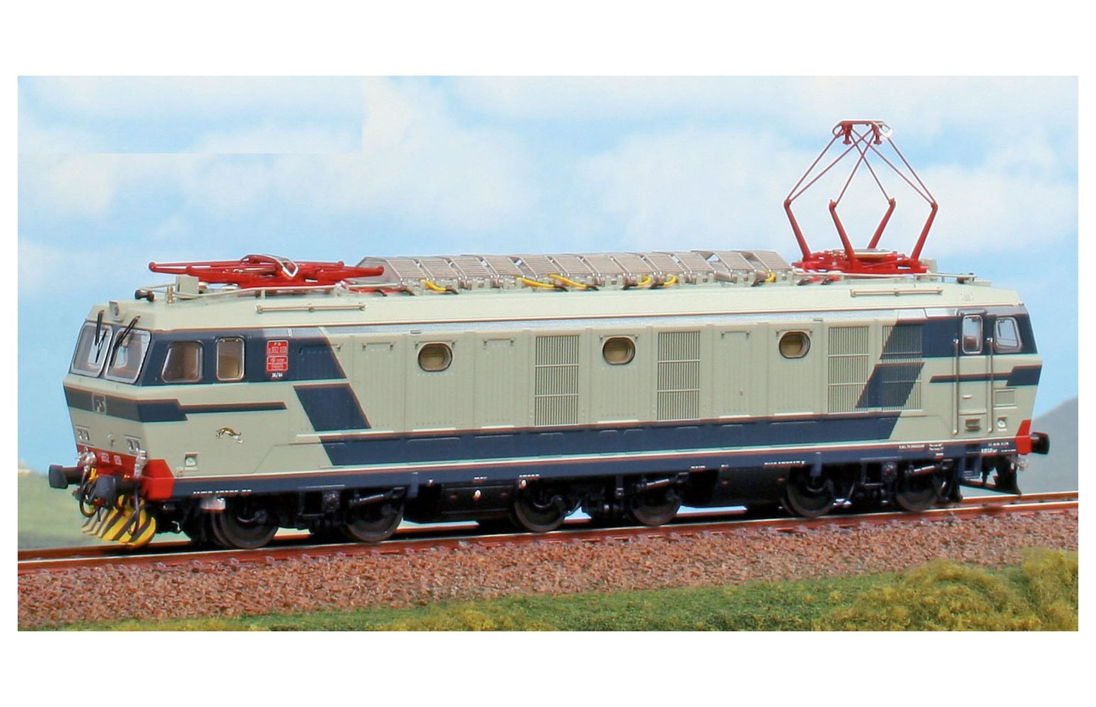 ACME H0 69608 Loco Elettrica E.652.039 Grigio Perla E Blu Orientale, FS Ep V - Dep. Torino*DCC SOUND*