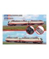 ACME H0 60640 - Set 2 locomotive E.402B (1 Dummy), livrea Frecciabianca FS Ep. VI