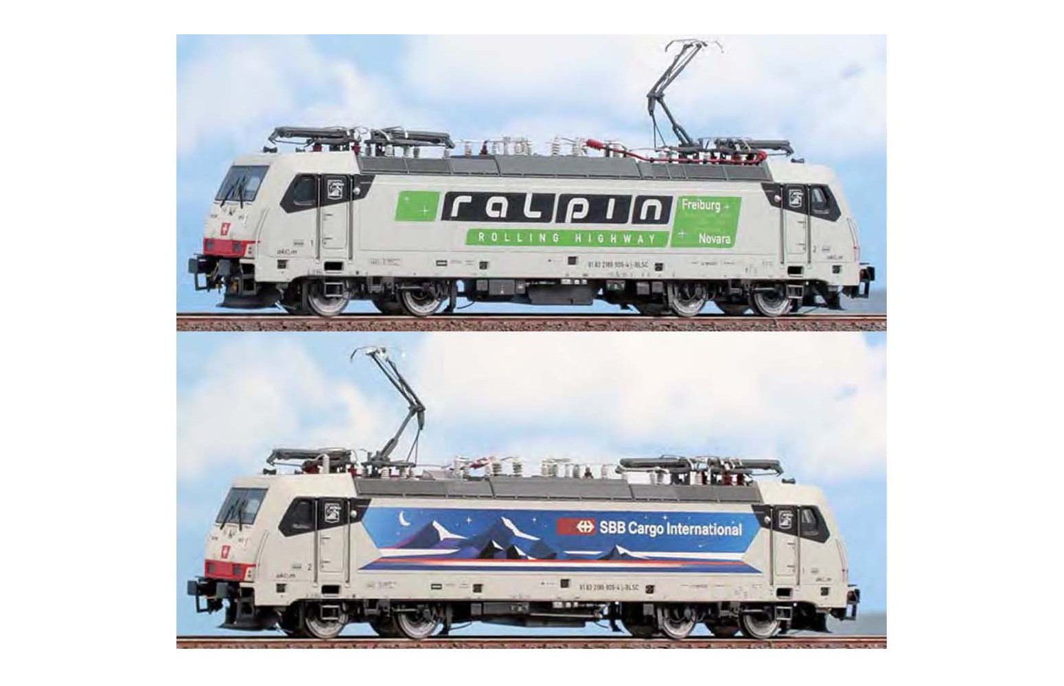 ACME H0 60630 - Locomotore TRAXX 186.909 MONTE OLIMPINO , Akiem/BLS Ep VI