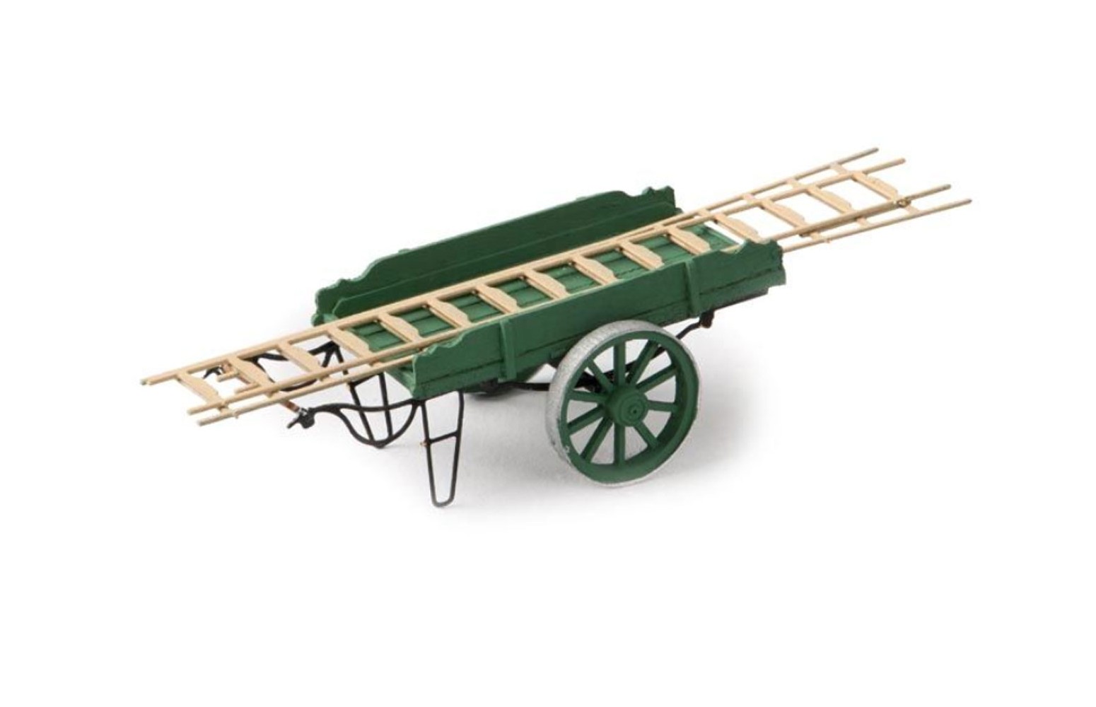 ARTITEC H0 387.24-GN - Carretto A Spinta Con Scala, Resina 1:87
