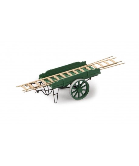 ARTITEC H0 387.24-GN - Carretto A Spinta Con Scala, Resina 1:87