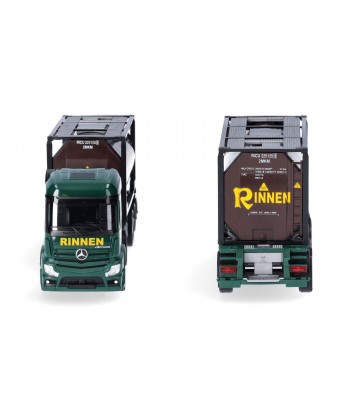 HERPA 316637 - Mercedes Actros 18 Streamspace 2.3 tank container "Rinnen" 1:87