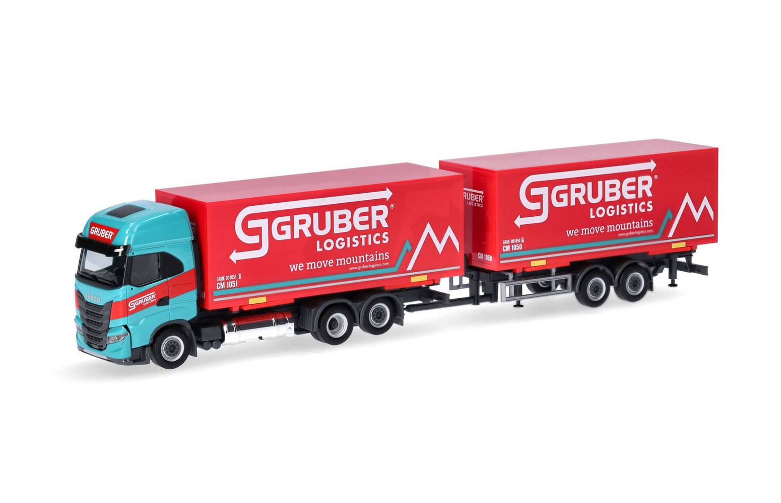 HERPA 316675 - Iveco S-Way Con rimorchio "Gruber Bolzano" 1:87