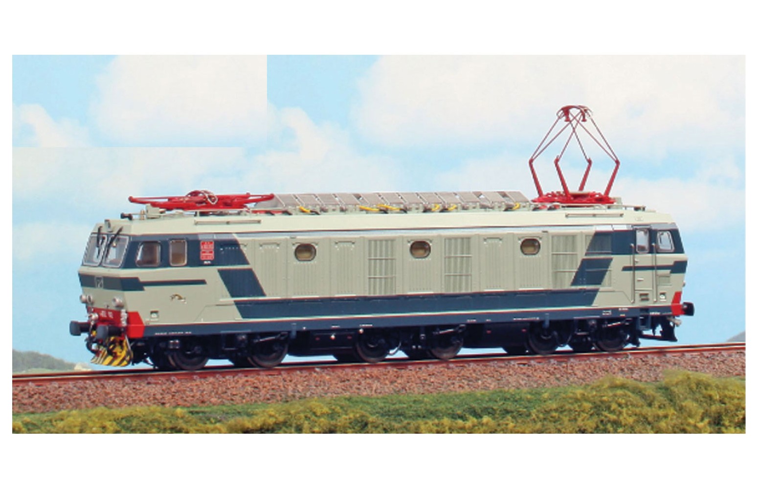 ACME H0 69600 Locomotiva Elettrica FS E.652 002, In Livrea Grigio Perla E Blu Orientale, Prototipo, FS Ep. V *SOUND*